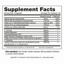 bottle of bullseye nootropic for shooters, by project 1 nutrition supplement facts label