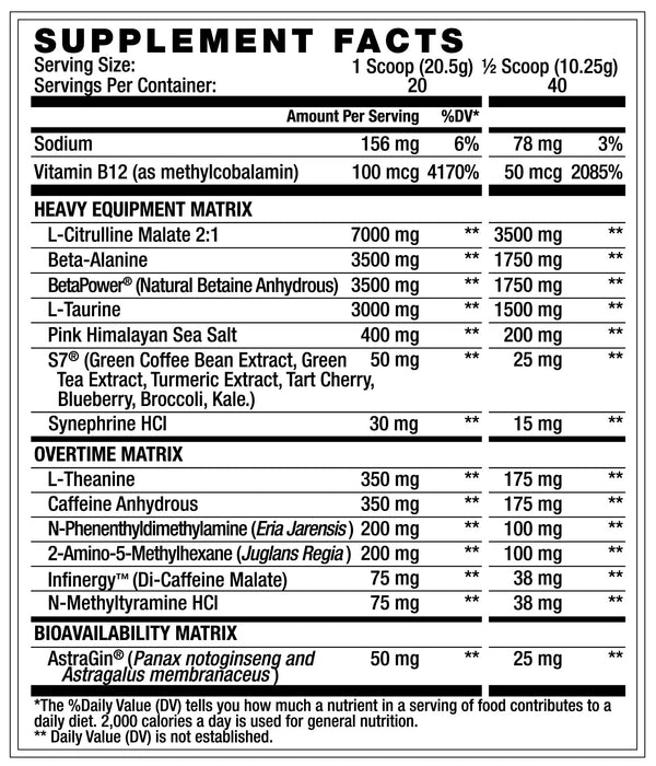 Reckoning XL Pre Workout